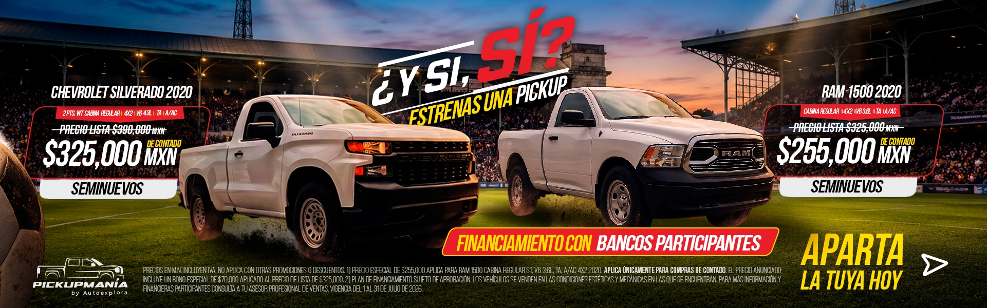 Oferta comercial de Autoexplora | Pickupmania