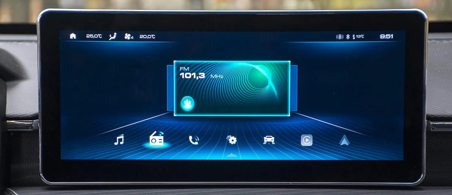 Pantalla multimedia de 12.3”