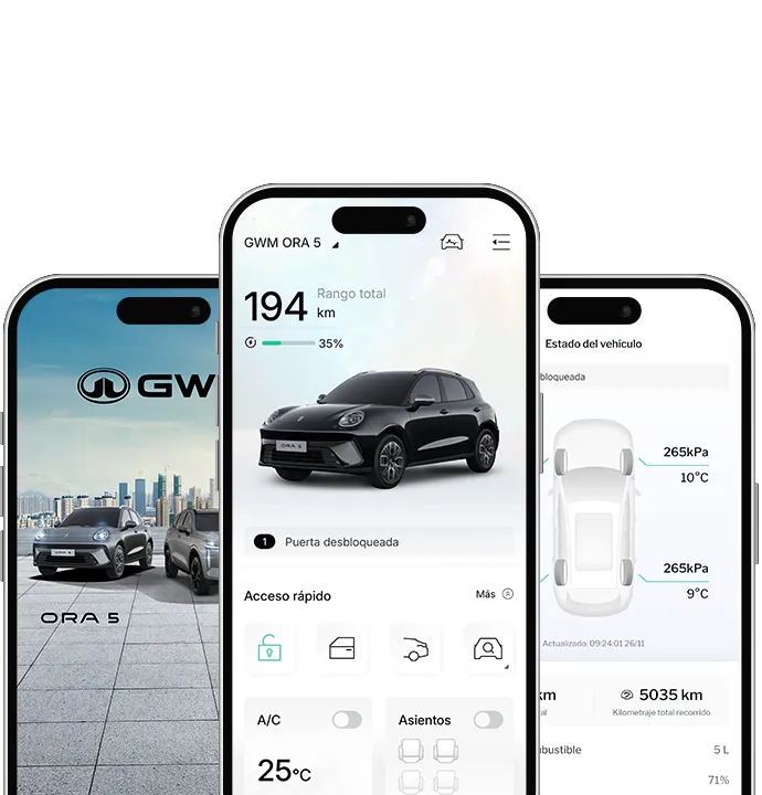 Control, seguridad y comodidad desde tu APP GWM
